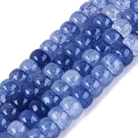 Ombre Effect Dyed Glass Beads Strands X-GLAA-Q106-05A-A16-1