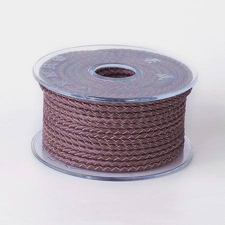 Braided Cowhide Cord WL-I004-4mm-15-1