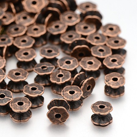 Tibetan Style Double Sided Bead Caps RLF9831Y-NF-1