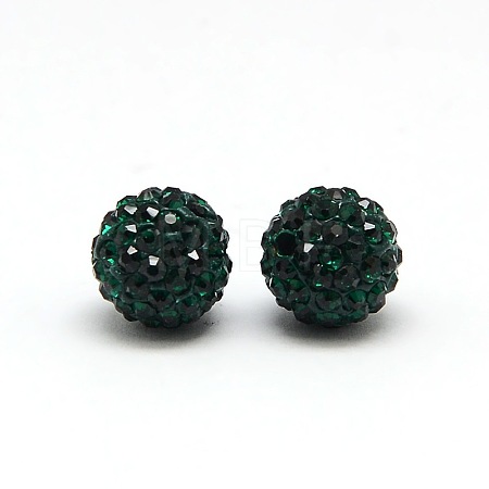Polymer Clay Rhinestone Beads RB-A053-4mm-08-1