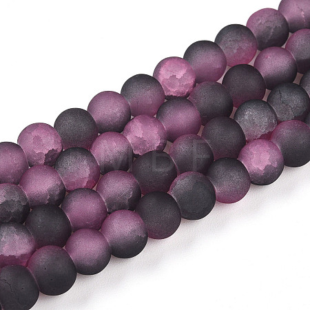 Crackle Glass Beads X1-GLAA-N009-6mm-09-1