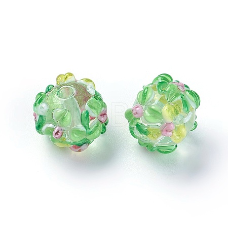 Handmade Bumpy Lampwork Beads LAMP-E021-07M-1