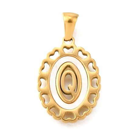Golden 304 Stainless Steel Pendants STAS-K300-02G-Q-1