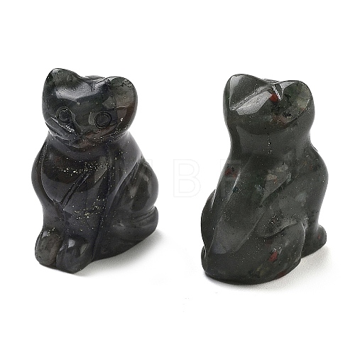 Natural Bloodstone Carved Figurines DJEW-L023-B19-1