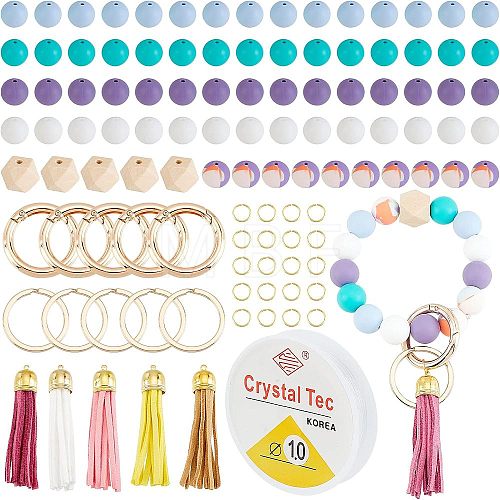 DIY Charm Keychain Wristlet Making Kit DIY-CA0004-51-1