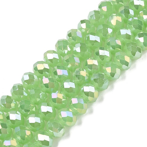 Electroplate Glass Beads Strands EGLA-A044-J8mm-B08-1