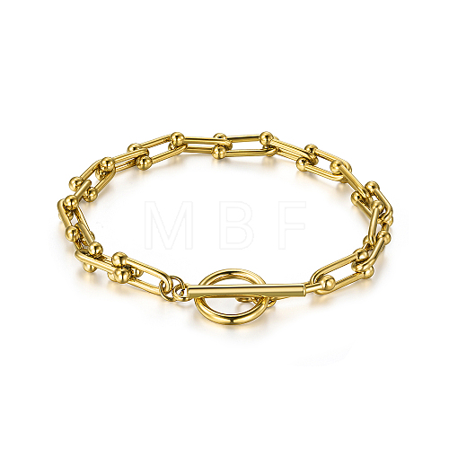 Stylish Stainless Steel U-shaped Bracelet for Daily Wear and Parties LX9702-1-1