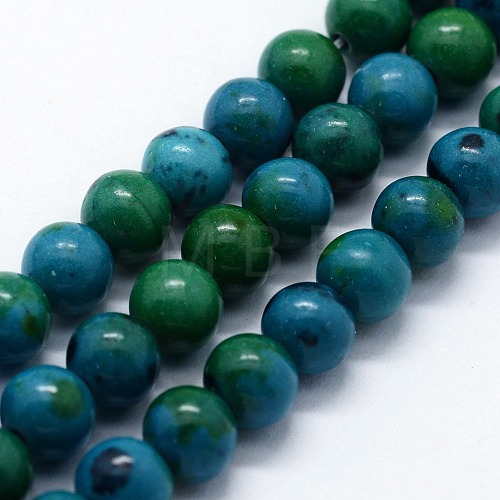 Synthetic Chrysocolla Beads Strands G-I199-34-8mm-1