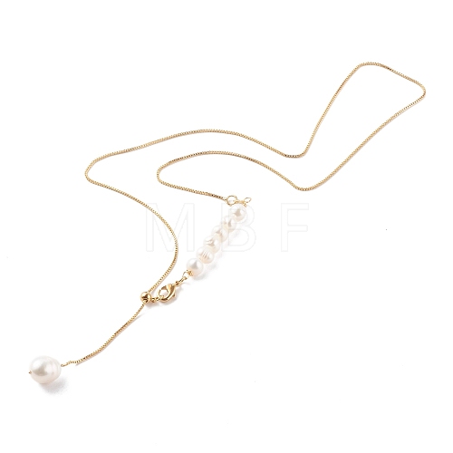 Adjustable Brass Lariat Necklaces NJEW-JN03446-02-1