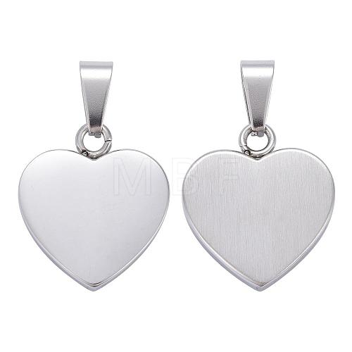 Fashionable 304 Stainless Steel Stamping Blank Tag Pendants STAS-J002A-01-1