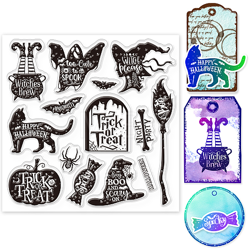 PVC Plastic Stamps DIY-WH0372-0015-1