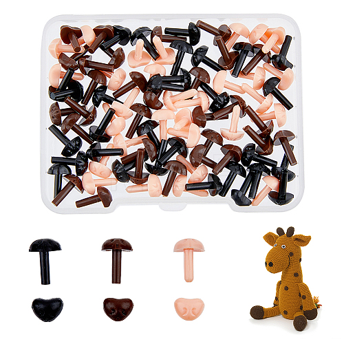 90Pcs 3 Colors Resin Safety Noses RESI-FH0001-47-1