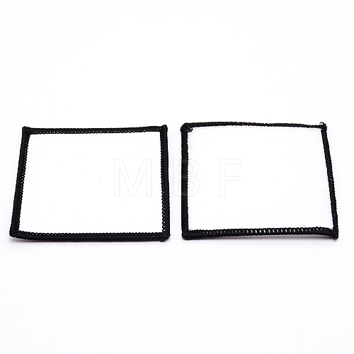 Black Border Blanks Patch DIY-WH0221-69-1