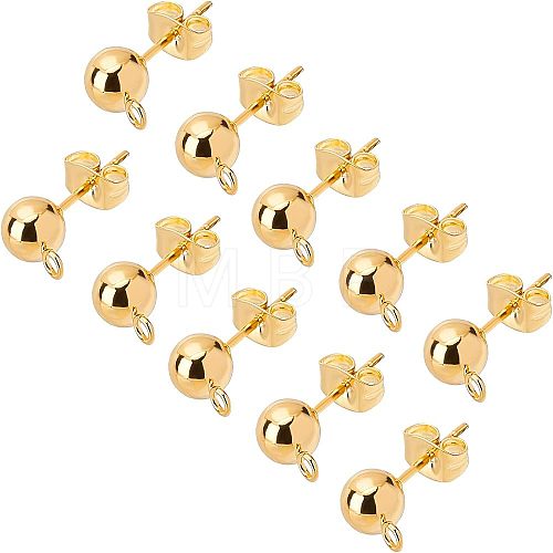 Unicraftale 304 Stainless Steel Stud Earring Findings STAS-UN0007-86G-1