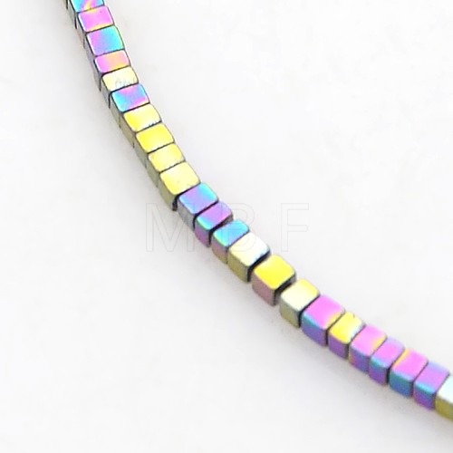 Electroplate Non-magnetic Synthetic Hematite Beads Strands G-J212E-03-1