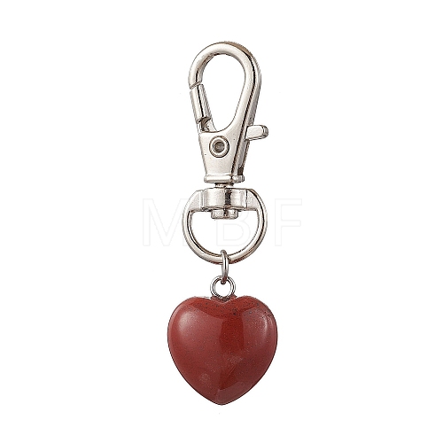 Natural Red Jasper Pendant Decorations HJEW-JM02908-05-1