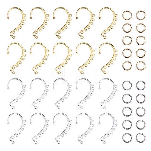 20Pcs 2 Color Alloy Ear Cuff Findings FIND-SZ0002-64-1