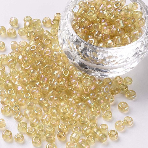 6/0 Round Glass Seed Beads SEED-US0003-4mm-162-1