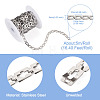 Stainless Steel Rectangle with Cross Link Chains CHS-TAC0002-01P-12