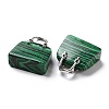 Synthetic Malachite Pendants KK-E274-01P-018-3