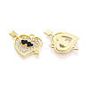 Alloy Rhinestone Pendants FIND-N012-02KCG-2
