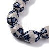 Handmade Blue and White Porcelain Beads PORC-I027-16B-3