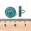 1-Hole Resin Alloy Shank Buttons FIND-B065-03G-06-3