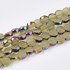 Electroplate Glass Beads Strands EGLA-S187-01E-1
