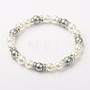 Shell Pearl Bracelets X-BJEW-JB01253-04-1