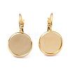 304 Stainless Steel Leverback Earring Settings STAS-F191-03G-14mm-2