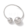 Non-Tarnish 304 Stainless Steel Round Cuff Rings for Women RJEW-G315-03P-2