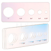 Acrylic Measuring Tool for Doll Craft Eyes TOOL-WH0155-110A-01-1