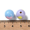 Two Tone Opaque Acrylic Beads X-SACR-I005-07B-3