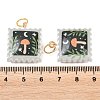 Printed Opaque Acrylic Pendants SACR-P036-01J-G-3