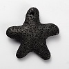 Synthetic Lava Rock Big Starfish/Sea Stars Pendants G-O025-05E-1