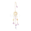 Hanging Crystal Aurora Wind Chimes HJEW-Z003-05-1