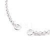 304 Stainless Steel Rolo Chain Slider Bracelet Making AJEW-JB01111-4