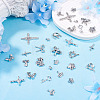 45Pcs 15 Styles Rack Plating Alloy Charms FIND-TA0008-90-6
