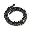 Natural Black Labradorite Beads Strands G-L642-B15-6mm-3