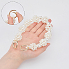 Plastic Imitation Pearl Beaded Bag Handle FIND-WH0111-177-3