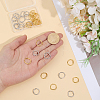 28Pcs 2 Colors Brass Open Jump Rings KK-BC0015-82-3