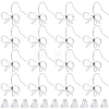 SOFPLATE 28Pcs Bowknot Shape Brass Earring Hook DIY-SP0001-06P-1