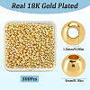 Rack Plating and PVD Vacuum Plating Brass Round Spacer Beads FIND-SP0002-24D-2