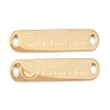 304 Stainless Steel Connector Charms STAS-P445-05G-1