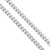 2.5MM 304 Stainless Steel Curb Chain Slider Bracelet Making AJEW-JB01455-3