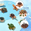 30Pcs 6 Colors Opaque Resin Pendants RESI-YW0006-40-4