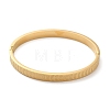304 Stainless Steel Stripe Textured Hinged Bangles for Women BJEW-E099-04G-02-2