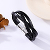 Crossover Braided Imitation Leather Cord Bracelets WGA7DEE-01-1