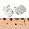 304 Stainless Steel Charms STAS-J042-25P-3