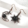 Natural Obsidian Dangle Earrings G-H359-07R-08-1